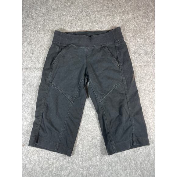 Lululemon Pants - Lululemon Pants Womens 8 Black Capri Mid Rise Pull On Stretch Yoga Gym Fitness